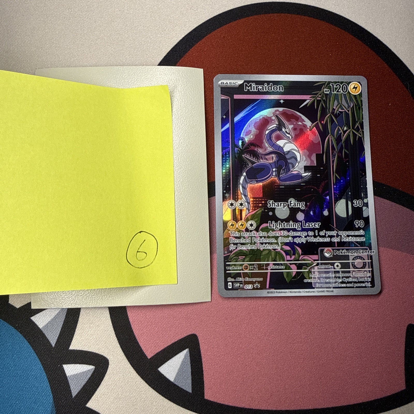 Miraidon (Pokemon Center Exclusive) 013 Scarlet & Violet Promo Holo Pokemon TCG