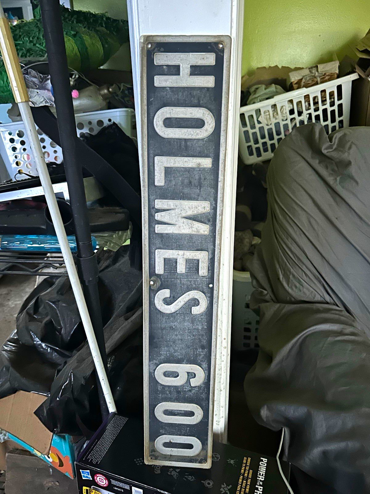 Vintage HOMES TOLL 600 Collectible Transportation Sign