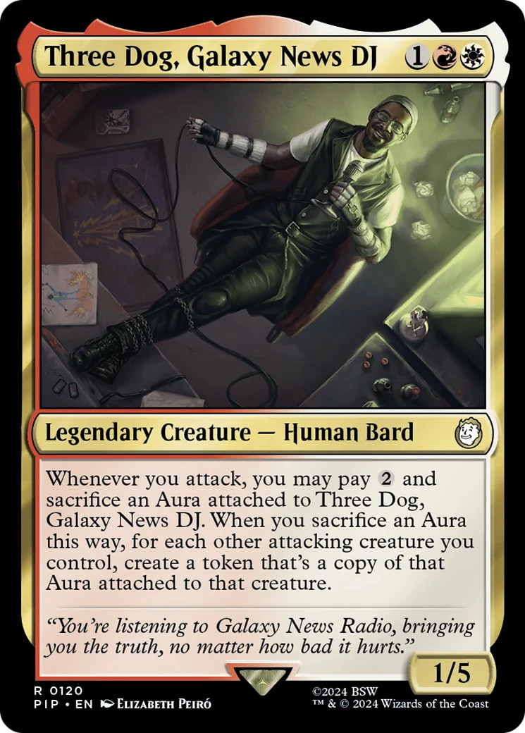 Three Dog, Galaxy News DJ [Fallout] Magic MTG