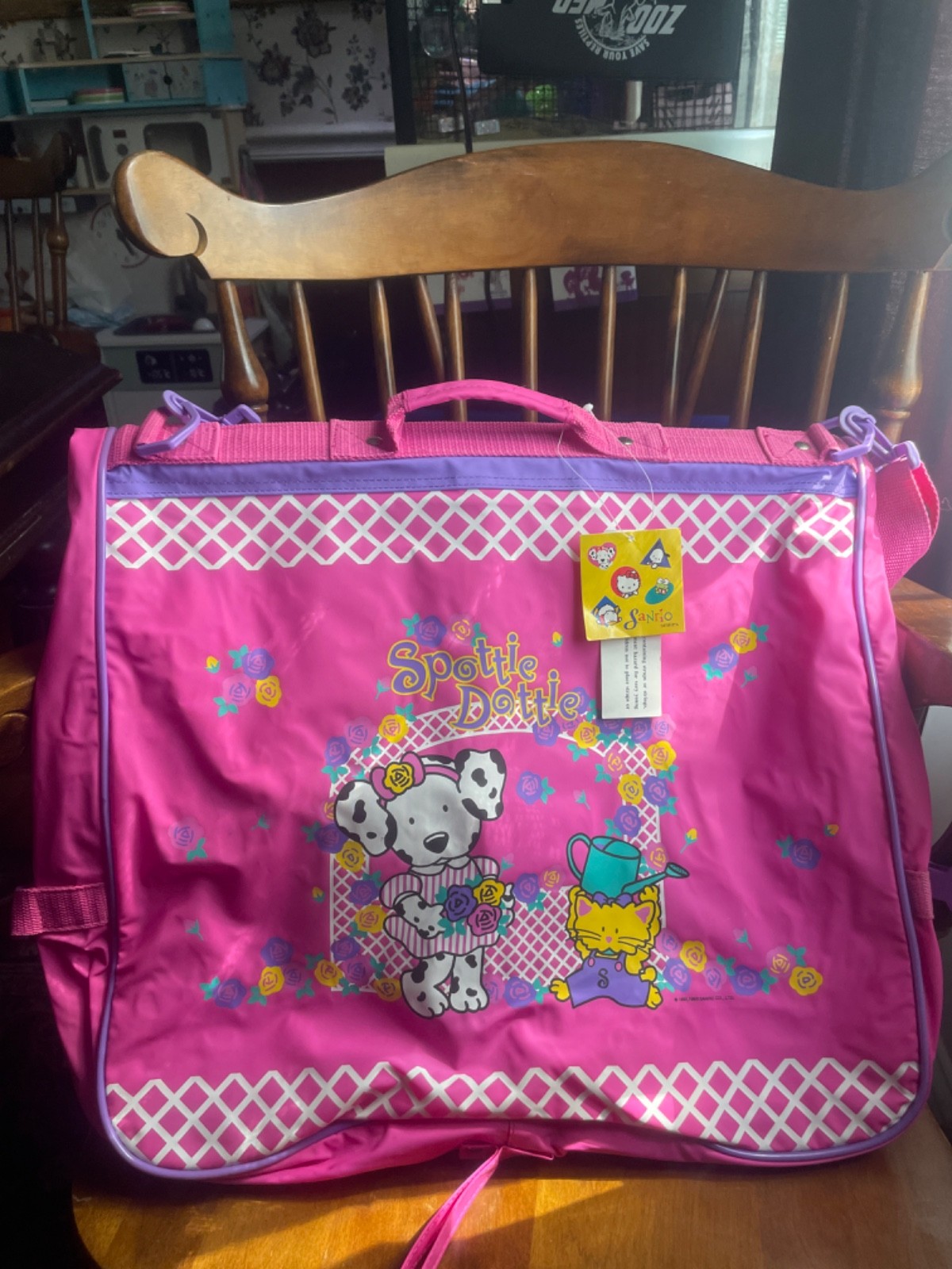 Vintage Sanrio Spottie Dottie Large Bag 1997 With Tags