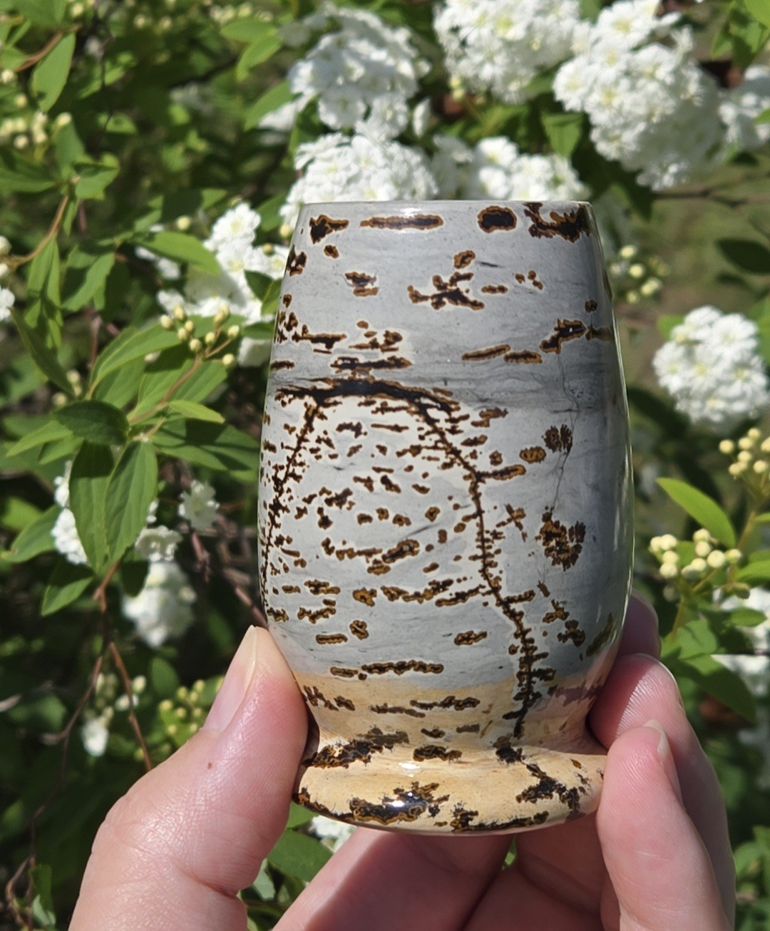 Gorgeous Picture Jasper Vase Picture Jasper Crystal Vase