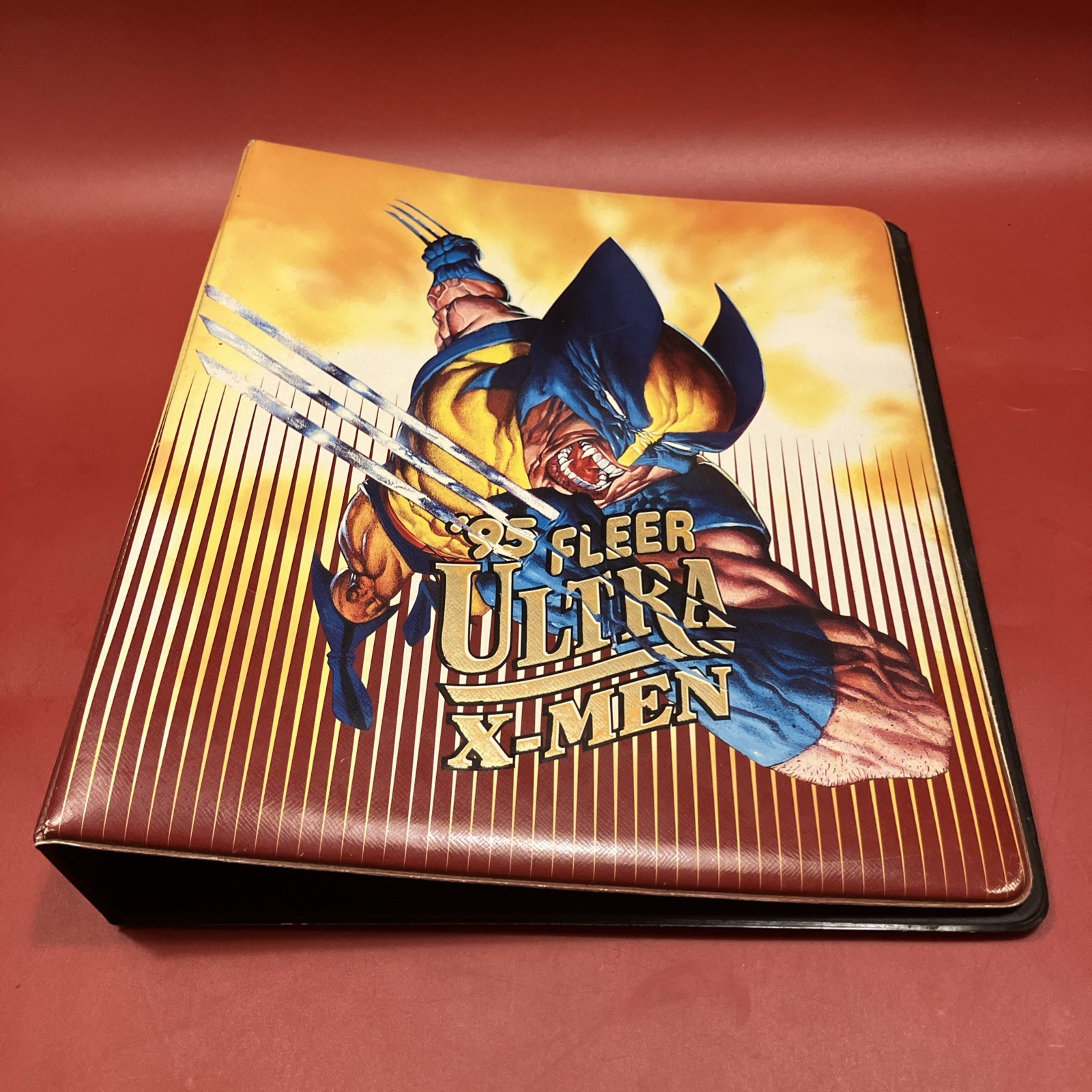 1995 Fleer Ultra X-Men '95 Collector's Binder Wolverine Marvel 3 Ring Vintage