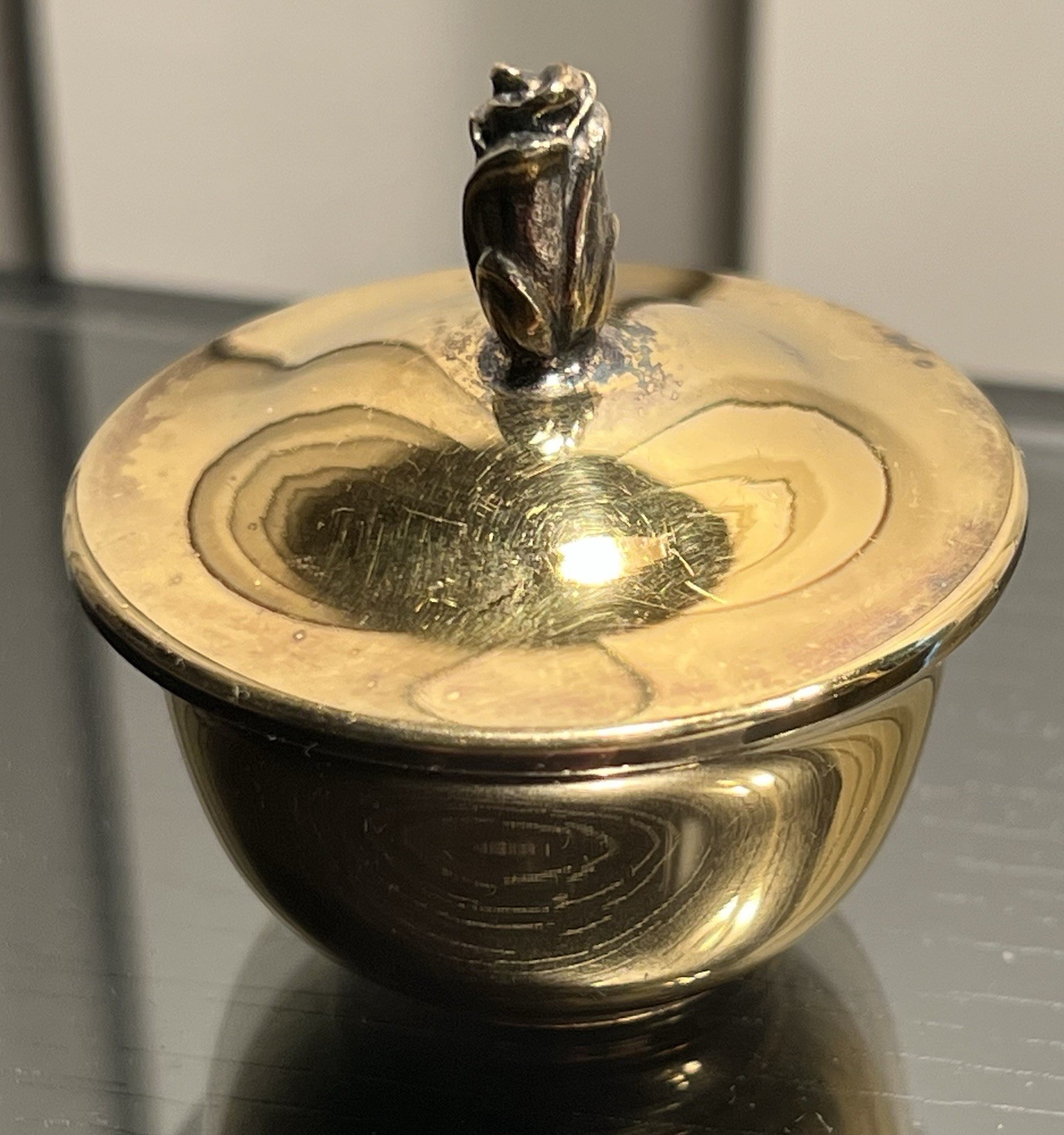 Vintage Tiffany & Co. Miniature Sterling Silver Lidded Bowl or Salt Cellar 23764 Vintage Tiffany & Co. Miniature Sterling Silver Lidded Bowl or Salt Cellar 23764