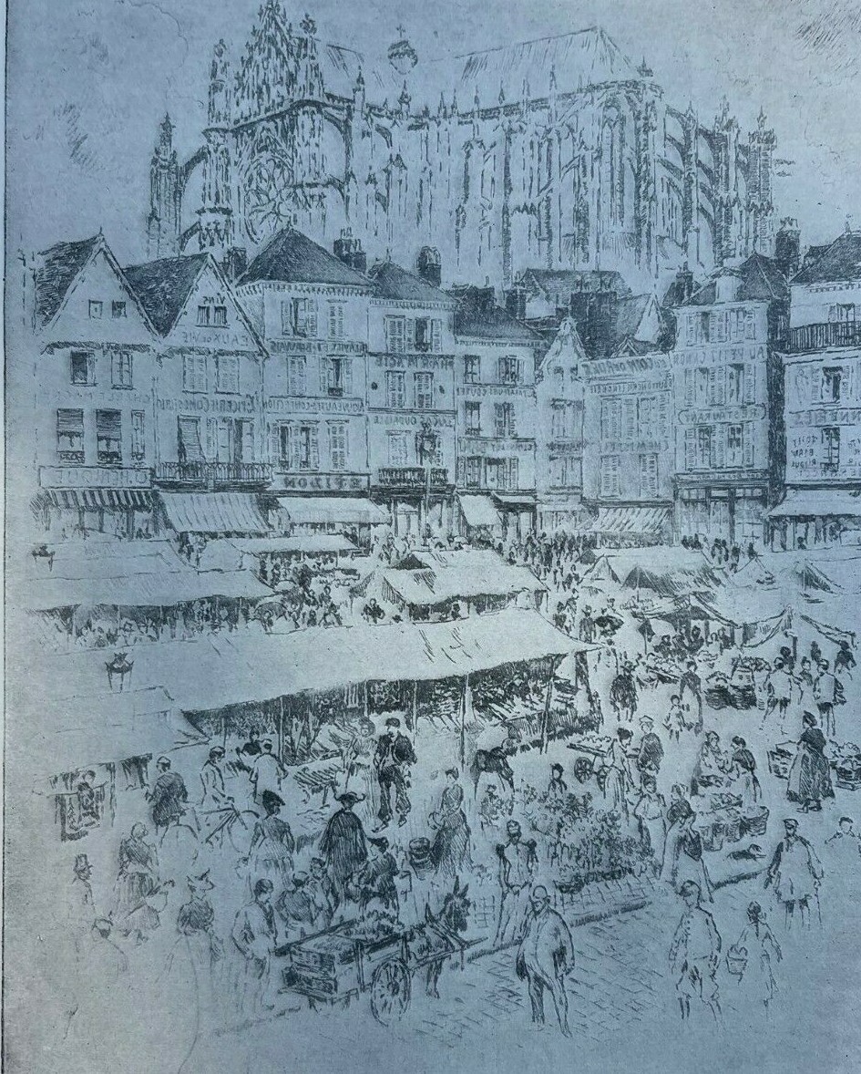 1909 France Beauvais Cathedral illustrated 1909 France Beauvais Cathedral illustrated