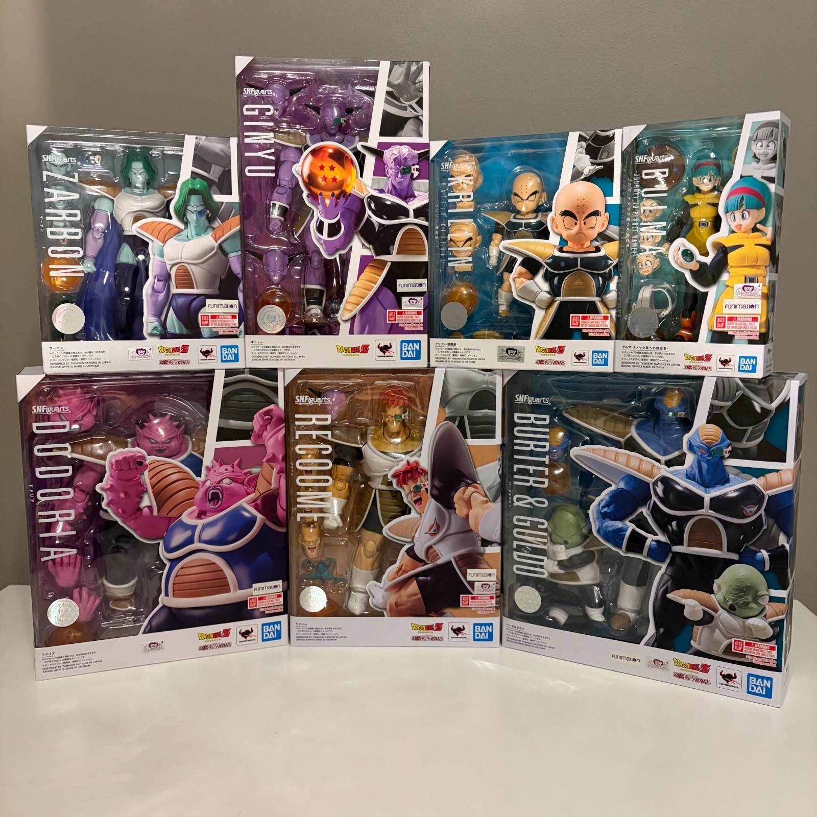 Dragon Ball Z Ginyu Force Namek Frieza BANDAI SH Figuarts Tamashii Nations Lot