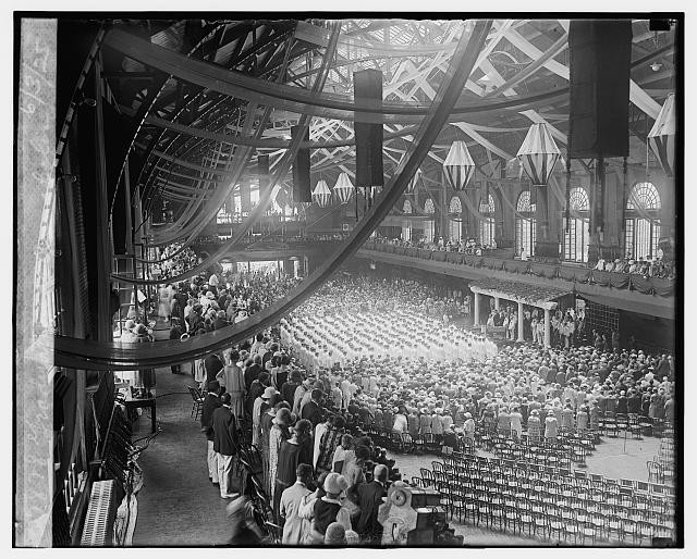 Annapolis Maryland 1925 U.S. Naval Academy Graduation Ceremony Indoor Hall