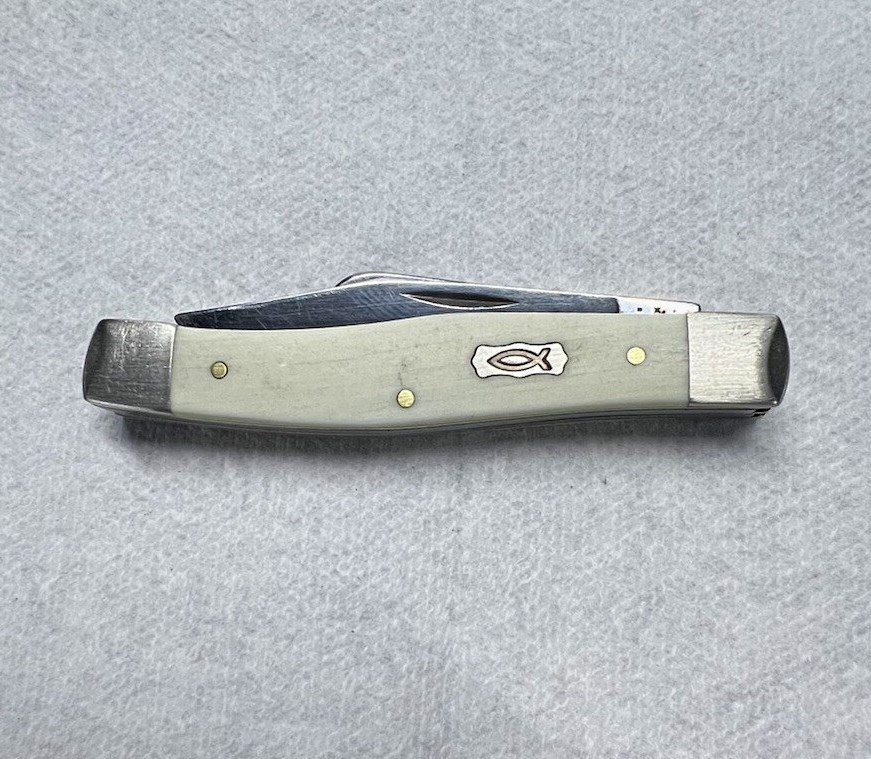 Case XX 3032 SS Vintage Original 3-Blade Clip & Pen Slipjoint White 2010