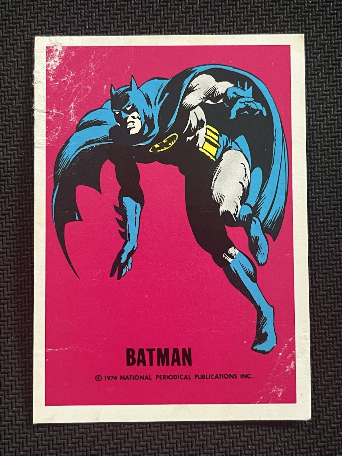 1974 Batman Wonder Bread National Periodical DC Comics Vintage Trading Card A