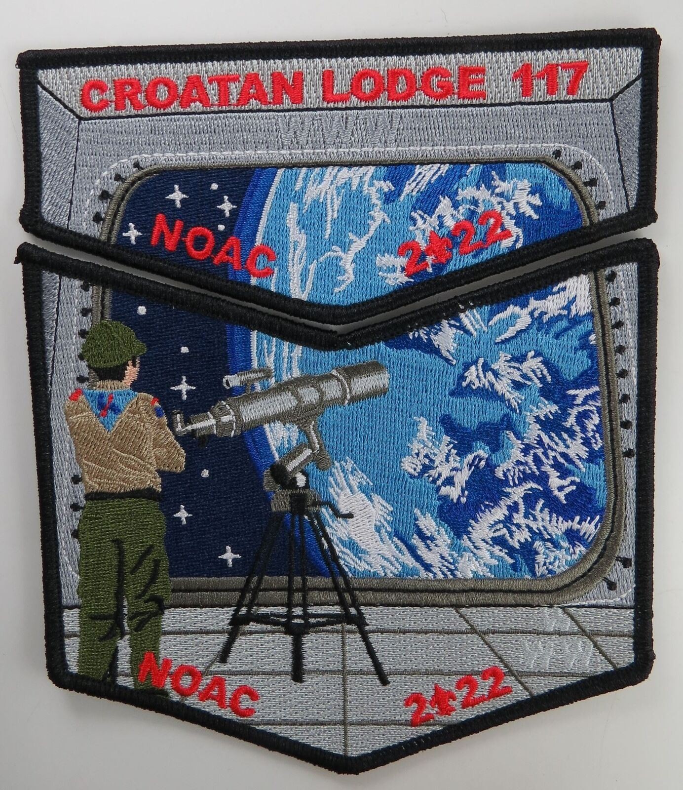 Croatan Lodge 117 NOAC 2022 BLACK Bdr