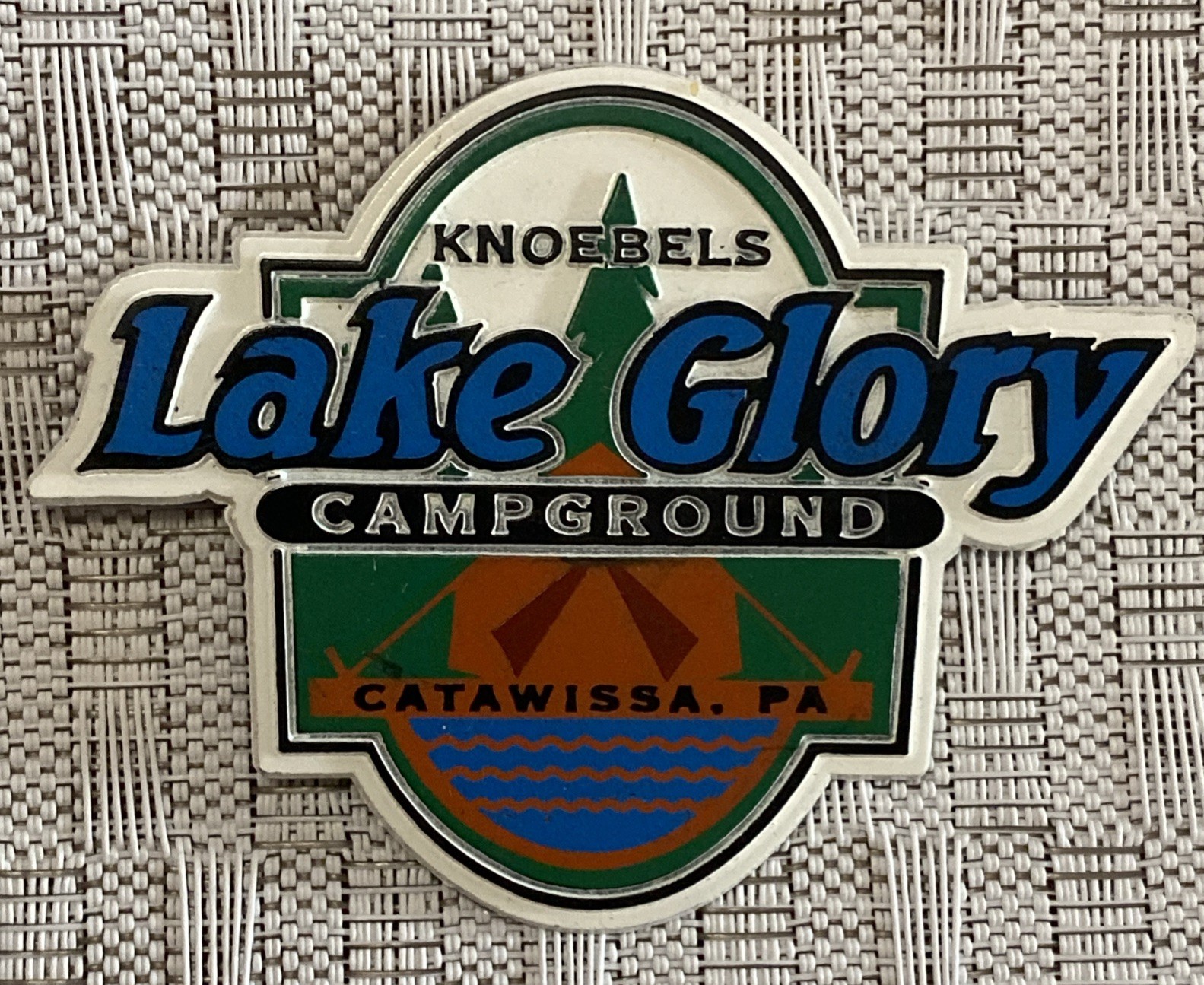 VINTAGE Knoebels LAKE GLORY Campground Souvenir Fridge Magnet Rubber Catawissa VINTAGE Knoebels LAKE GLORY Campground Souvenir Fridge Magnet Rubber Catawissa