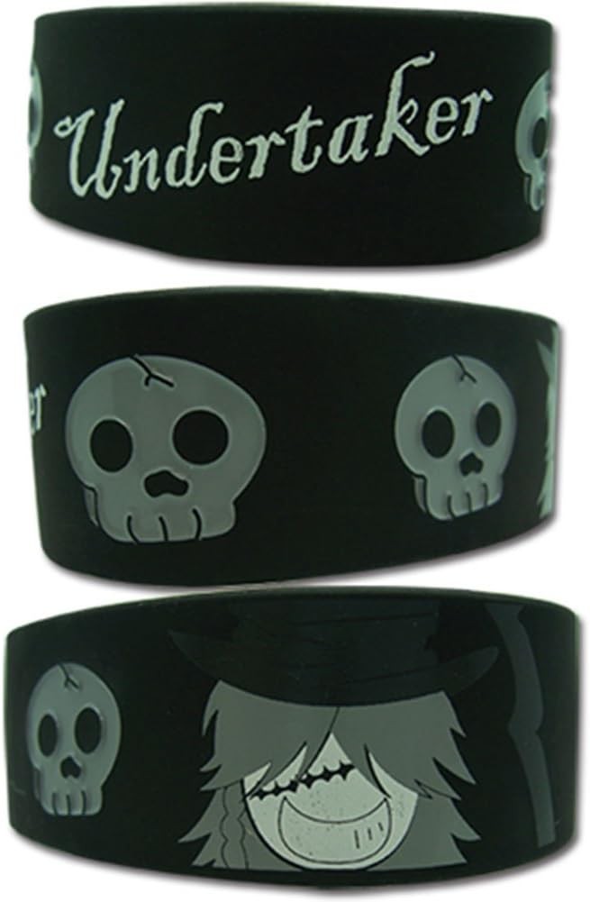 *NEW* GE Entertainment Black Butler: Undertaker PVC Wristband *NEW* GE Entertainment Black Butler: Undertaker PVC Wristband