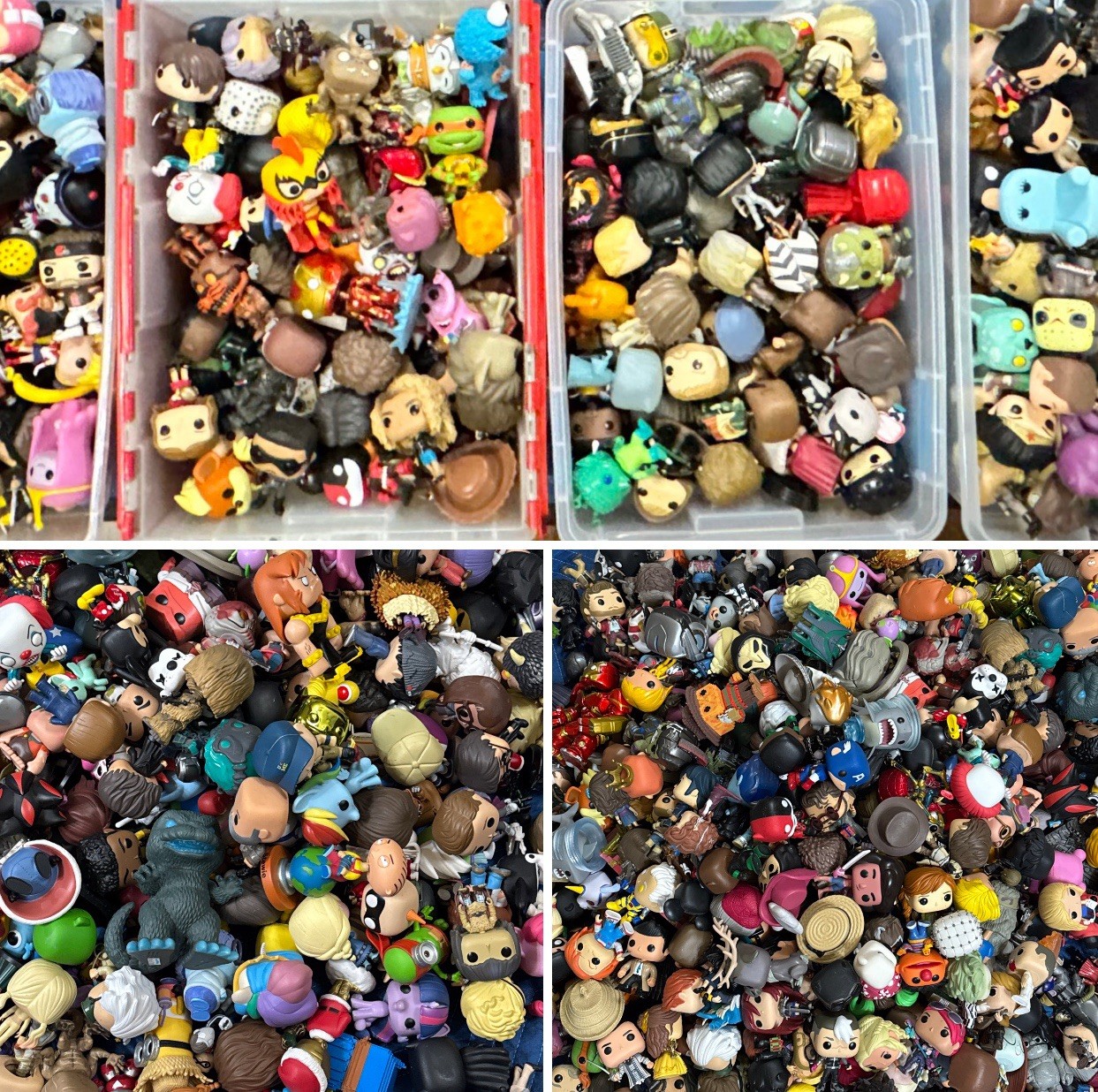 Mystery Mixed Lot of 6 Funko Pop Figures Characters Blind Pack REAL Funko Value
