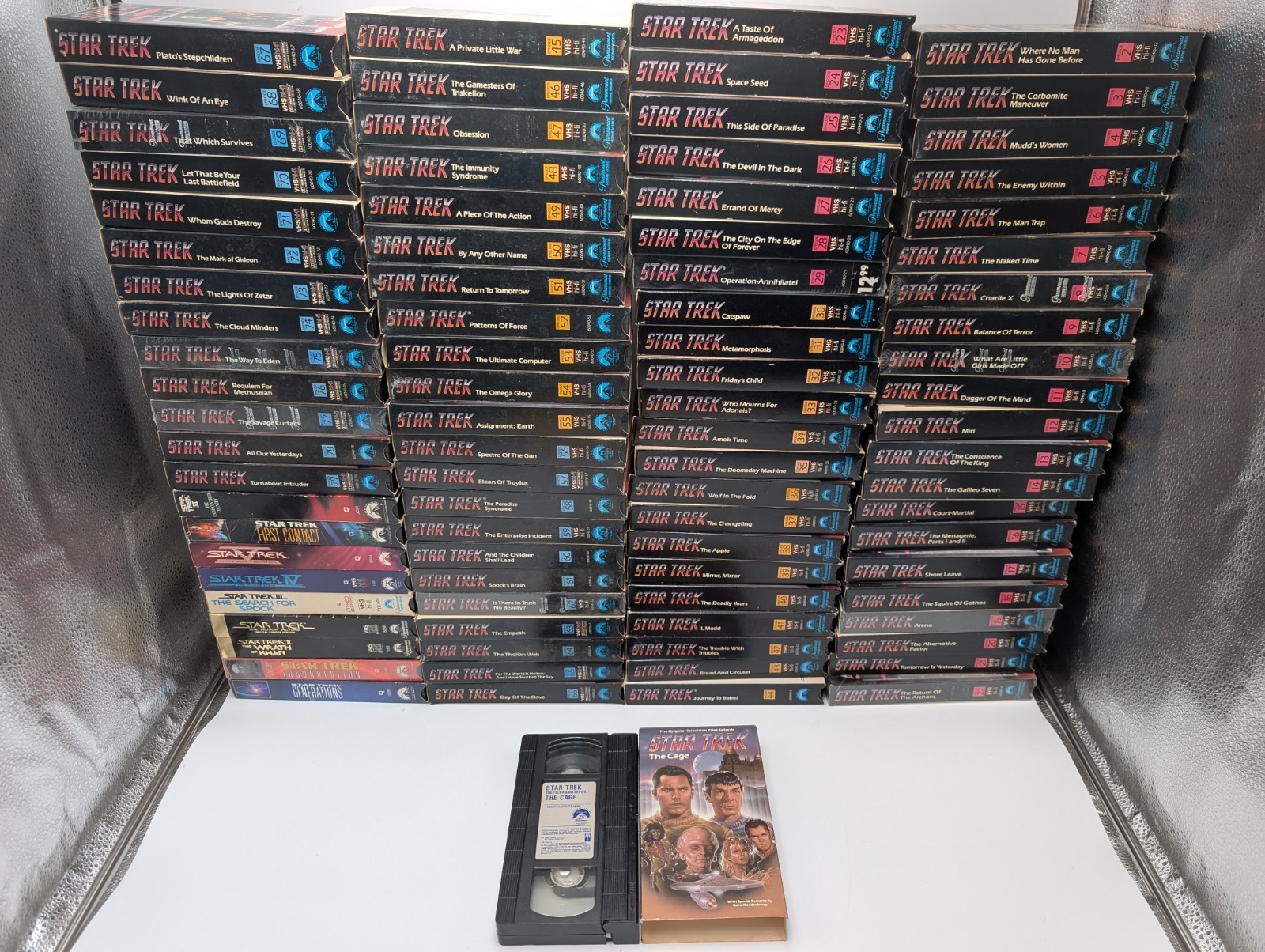 Star Trek Original & Uncut TV Series VHS Complete 1-79 1966-1968 With Movies 