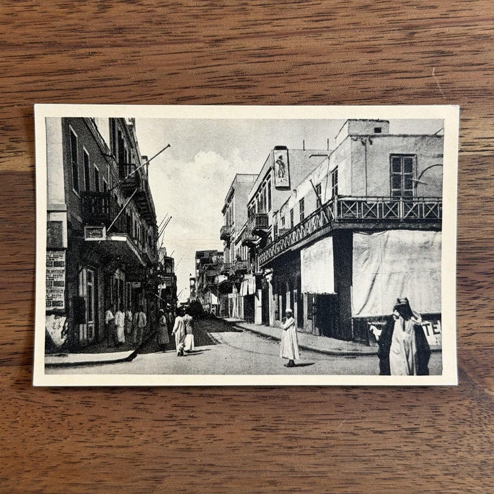 Vintage B&W Photo Suez Canal Colmar Street Egypt No 31
