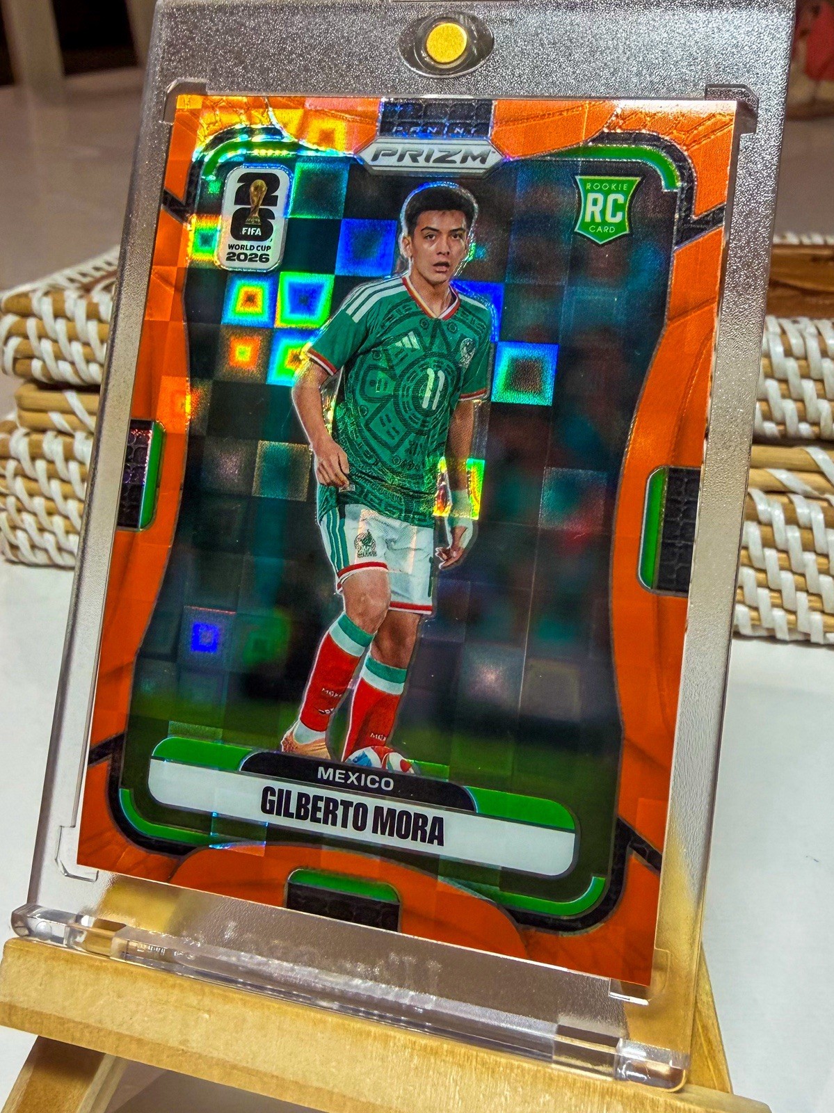 Gilberto Mora 💥⚽️ Rookie ORANGE PANDORA /215 FIFA World Cup 2026 PRIZM PANINI