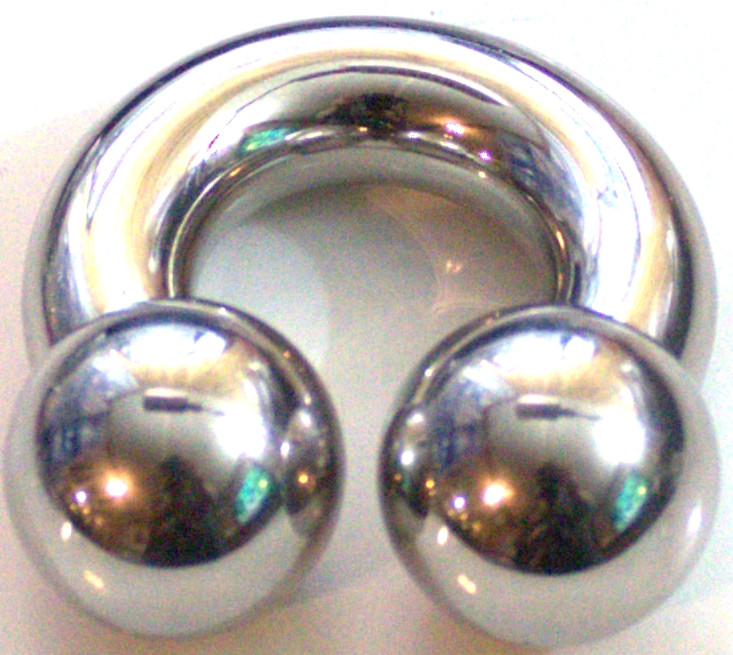 One 00g 7/8 Big 16mm ball Ear Weight Hanger 316L Surgical Steel Horseshoe Sexy One 00g 7/8 Big 16mm ball Ear Weight Hanger 316L Surgical Steel Horseshoe Sexy
