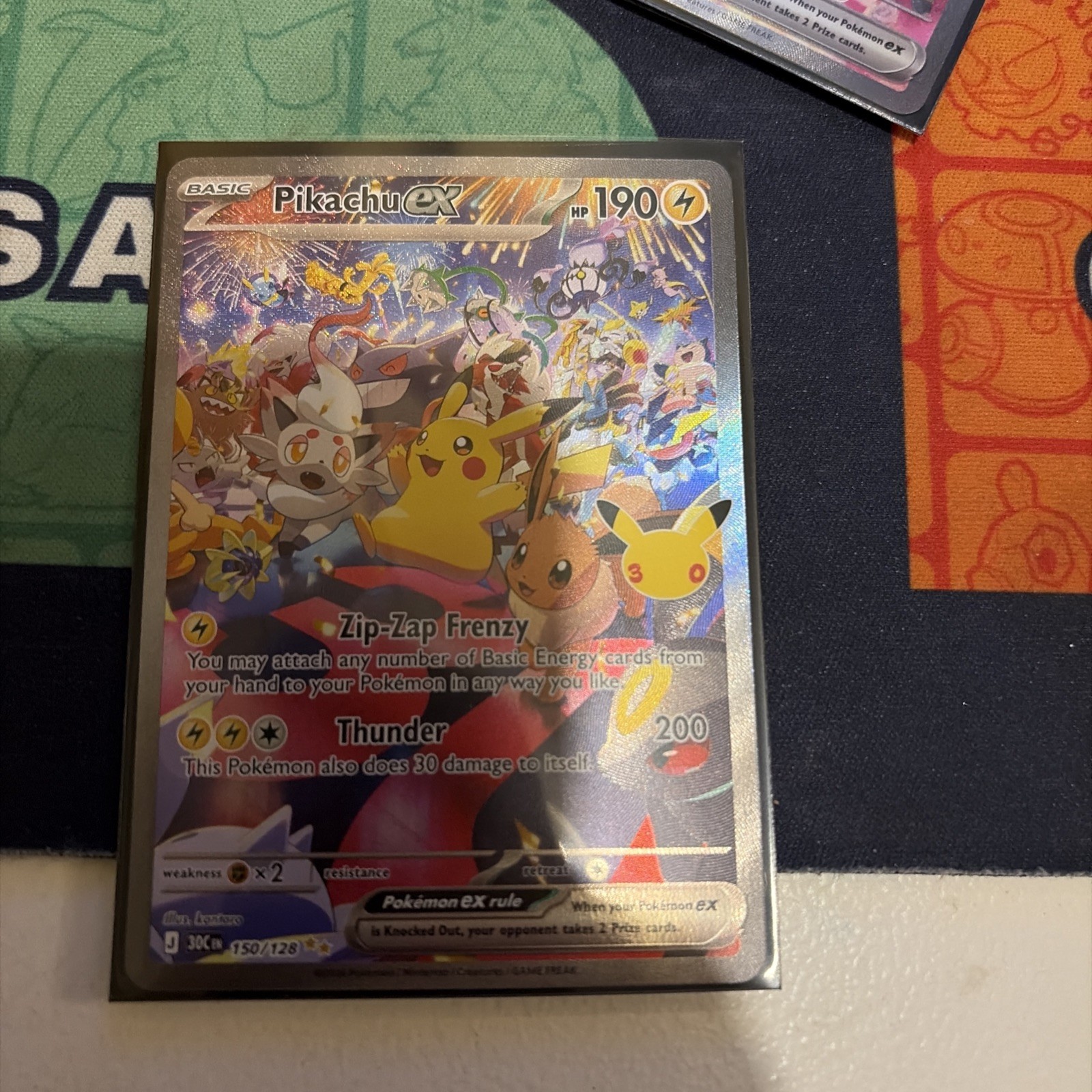Pikachu ex 150/128 Me: 30th Celebration Holo Pikachu ex 150/128 Me: 30th Celebration Holo