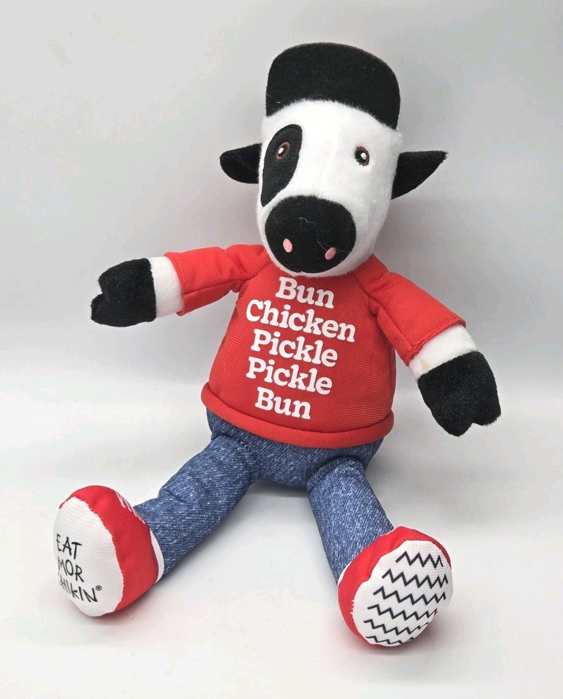 Chick-Fil-A Keeping it Classic Plush Cow Bun Chicken Pickle 2026 Red Shirt Hat Chick-Fil-A Keeping it Classic Plush Cow Bun Chicken Pickle 2026 Red Shirt Hat