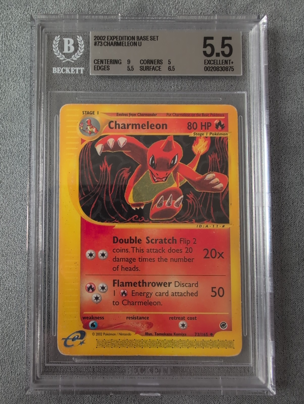 Pokémon TCG Charmeleon Expedition Base Set Card 73/165