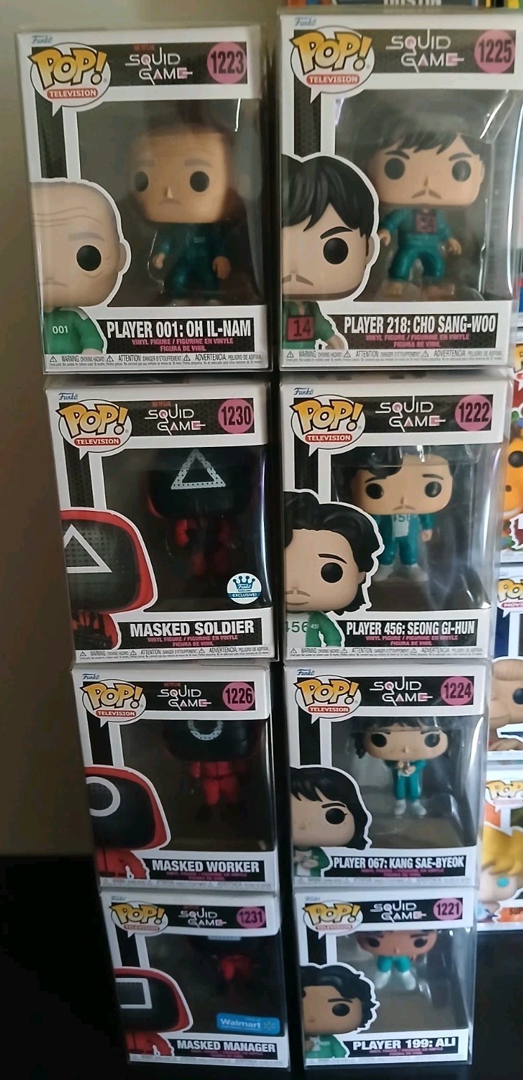 Funko Pop Squid Game Vinyl Figures 8 lot (Complete set) 