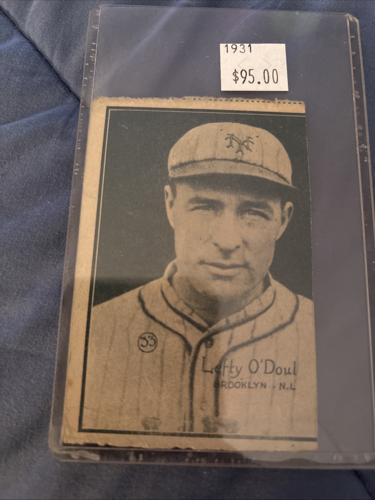 ✅1931 W517 Set-Break # 33 Lefty O'Doul VG-VGEX GMCARDS ✅ ✅1931 W517 Set-Break # 33 Lefty O'Doul VG-VGEX GMCARDS ✅