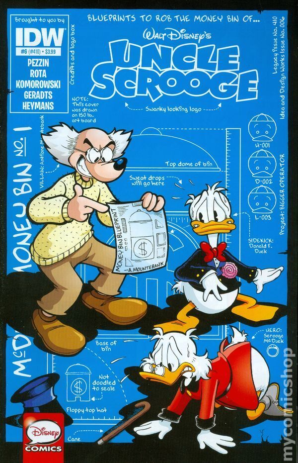 Uncle Scrooge #6 Gray VF 2015 Stock Image