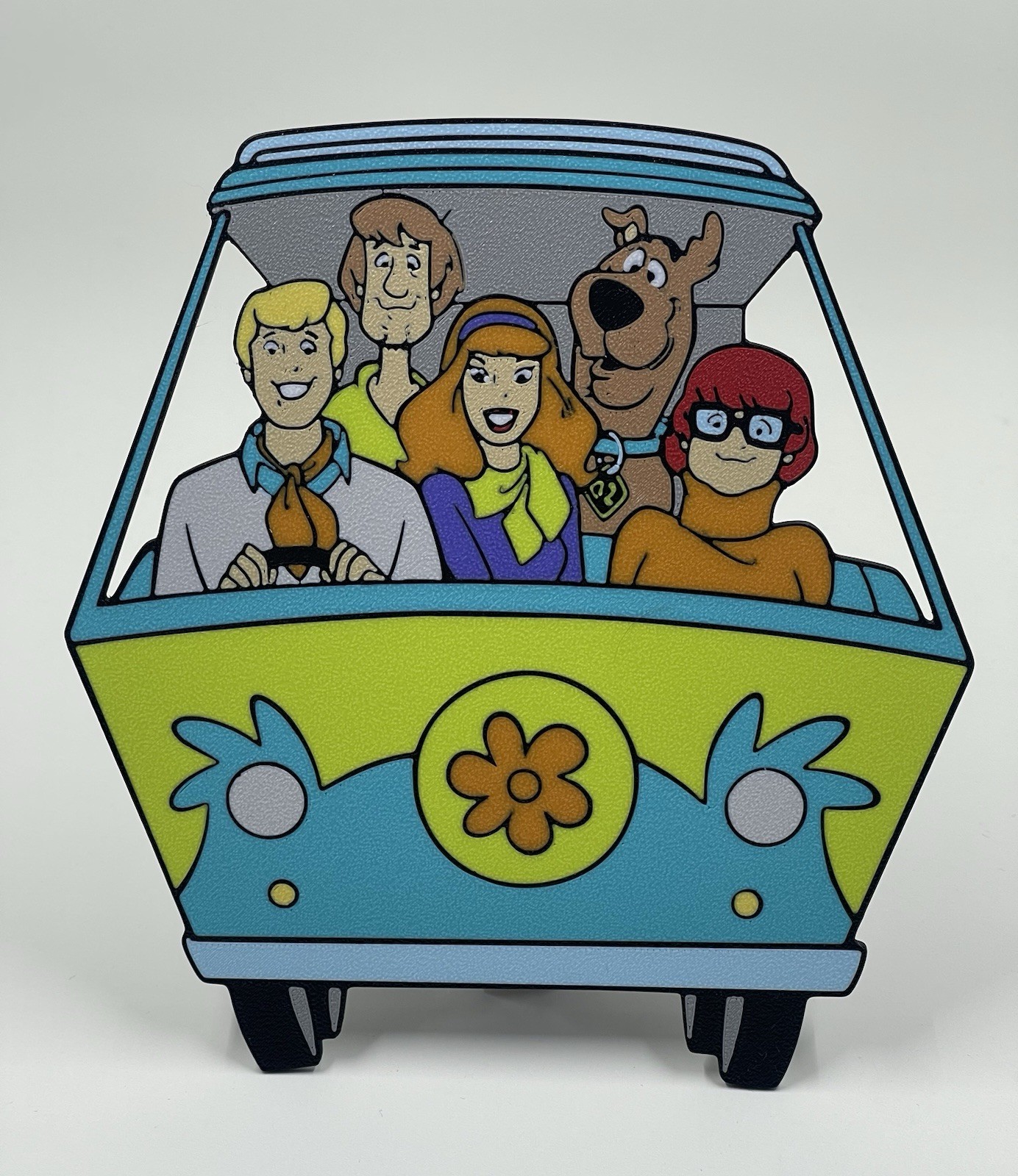Scooby-Doo 🔎 The Mystery Machine 3D Printed Sign, Van, Shaggy Velma Fred Daphne Scooby-Doo 🔎 The Mystery Machine 3D Printed Sign, Van, Shaggy Velma Fred Daphne