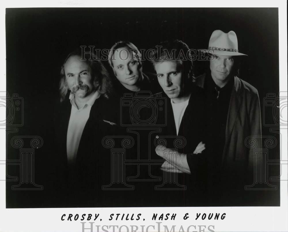 1988 Press Photo Crosby, Stills, Nash & Young - lrp80590 1988 Press Photo Crosby, Stills, Nash & Young - lrp80590