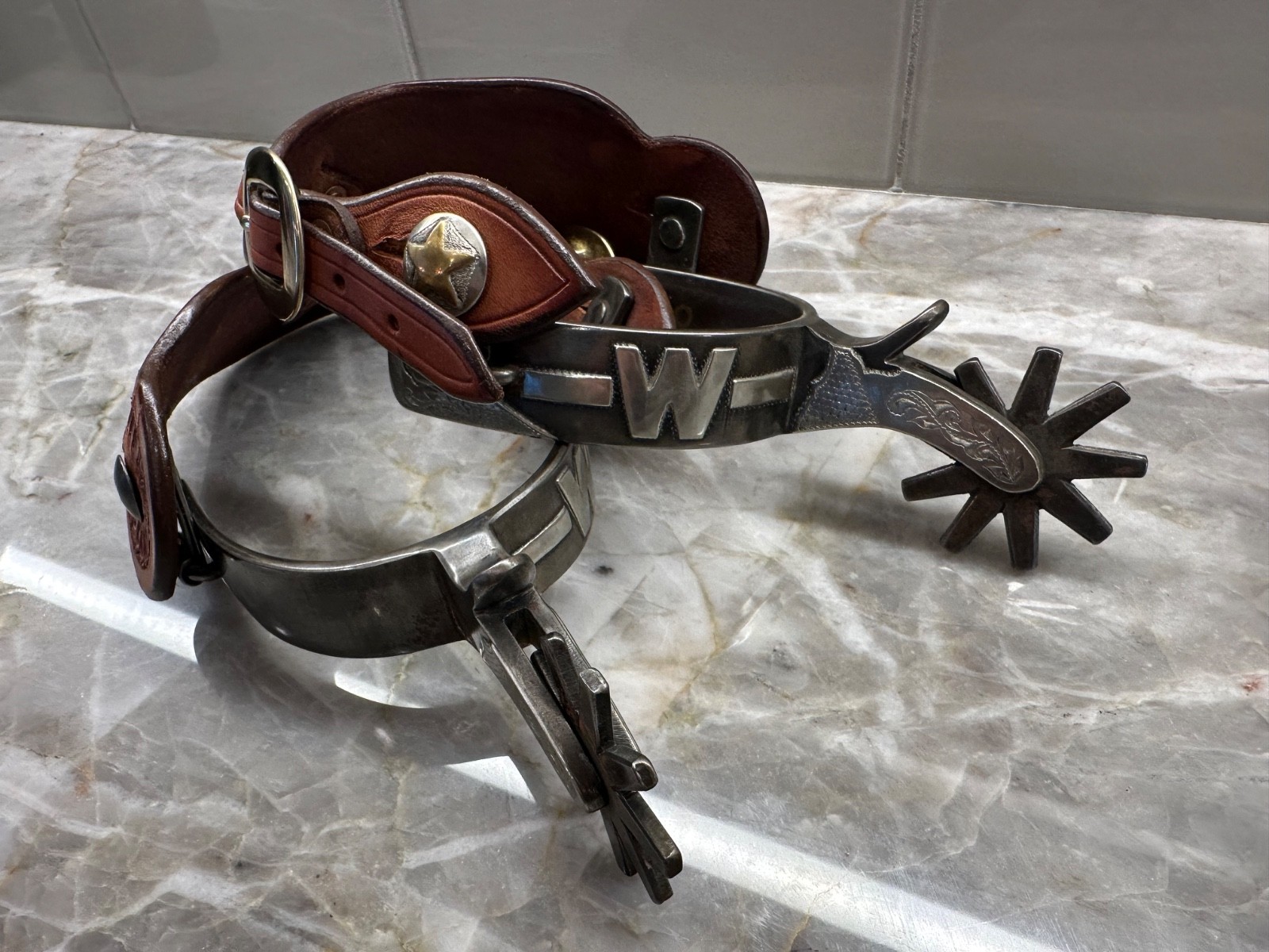 Vintage R. L. Ford western Spurs No. 2277