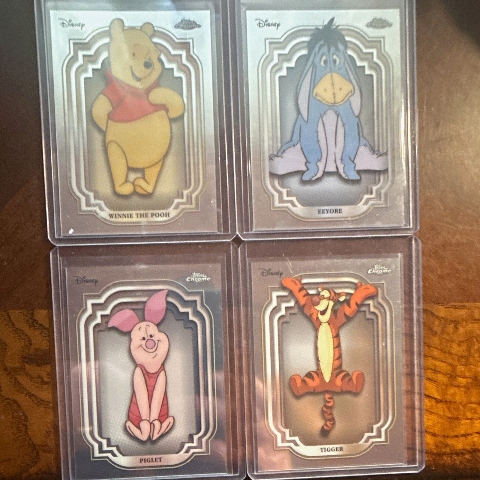 Topps 2022 Topps Chrome Disney Winnie the Pooh 4-Card Lot #124-127 Pooh