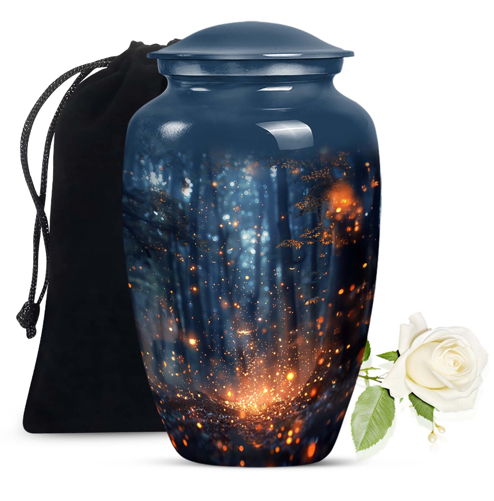 Twilight Forest Human Ash Urn Adult Male Urn 10 Inch