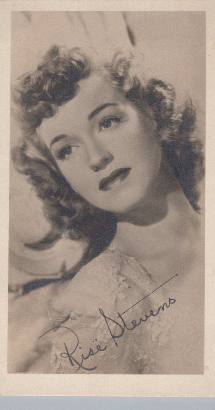 RISE STEVENS 1913-2013 ACTRESS & SINGER Hand Signed 3x5 PHOTO AUTOGRAPH
