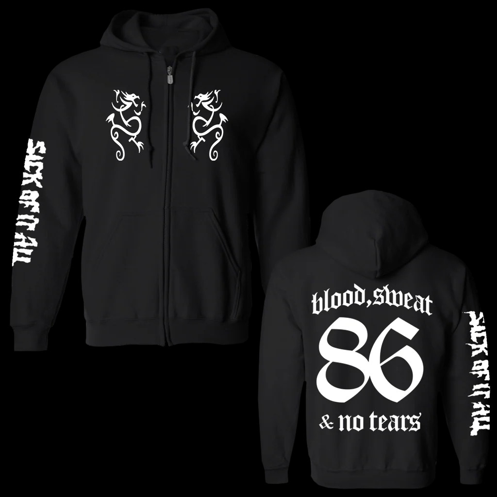 2 sides LOGO Sick of It All band black HOODIE All sizes S to 5XL
