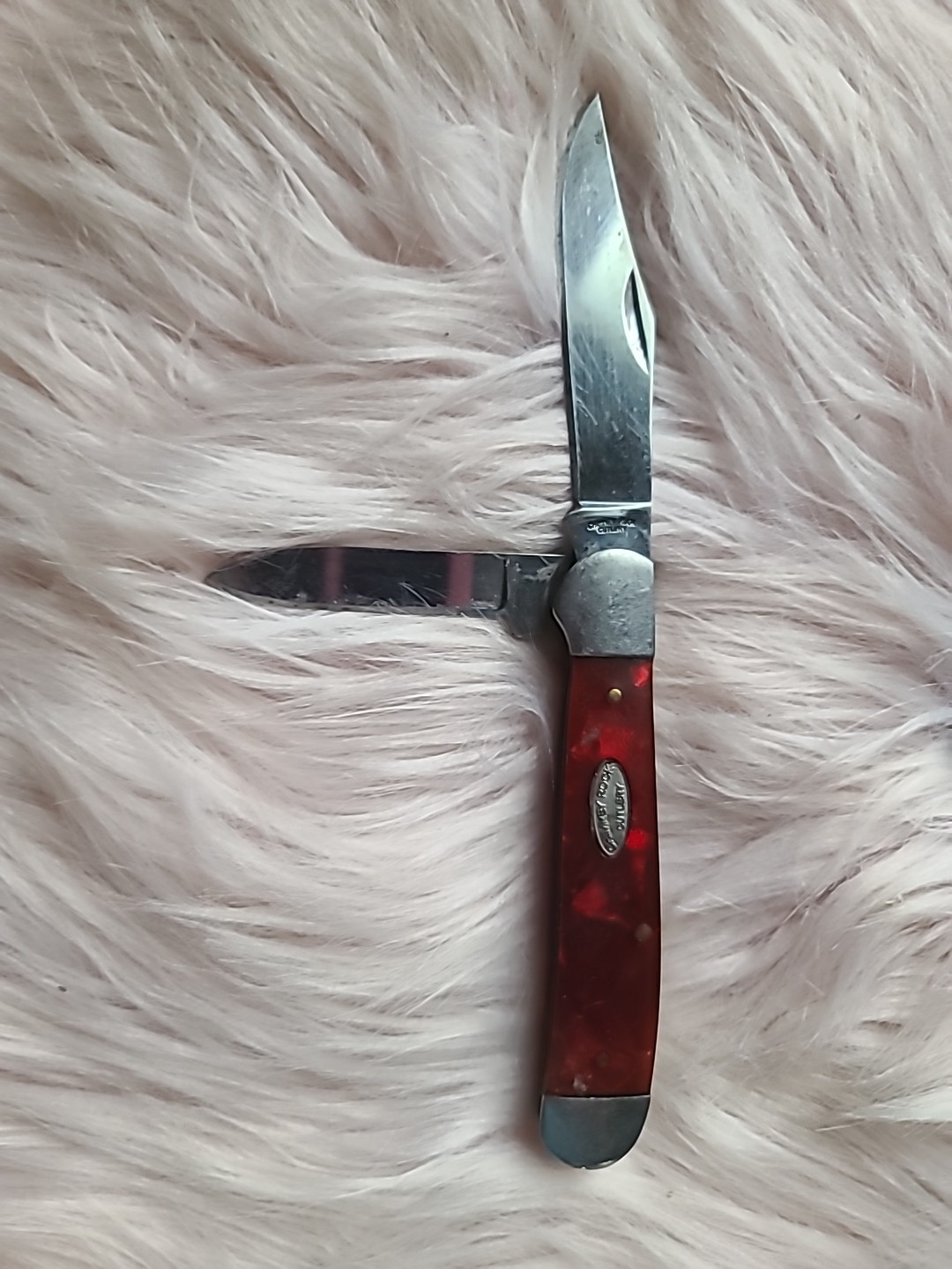 Chimney Rock Pocket Knife Red Pearl Handle Congress Knife 2 Blade Stainless Chimney Rock Pocket Knife Red Pearl Handle Congress Knife 2 Blade Stainless
