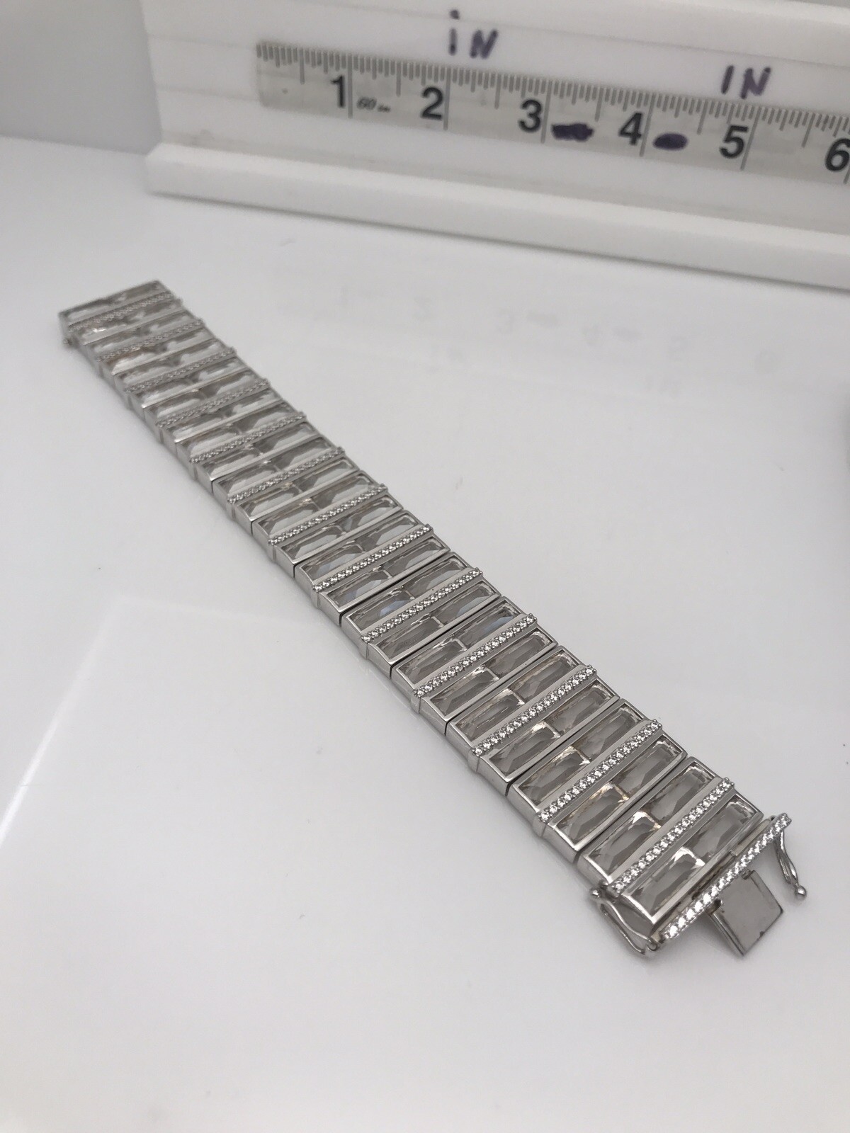 swarovski Ateller  Braclete crystal Sterling Silver