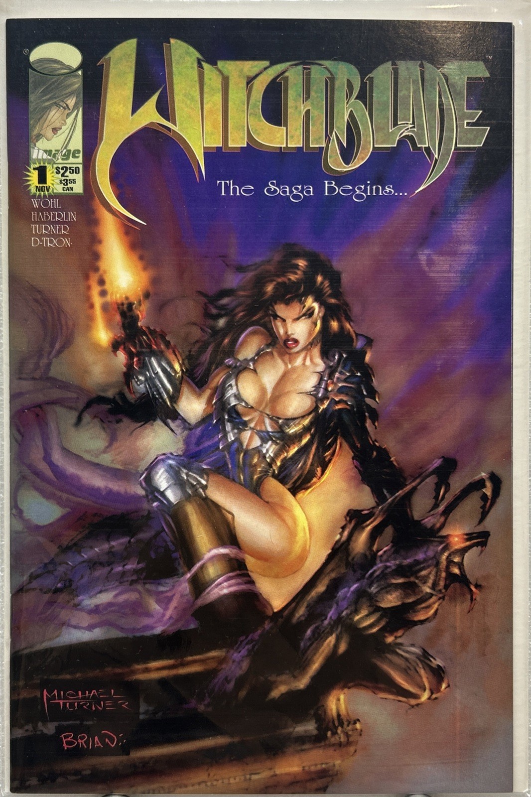 VTG WITCHBLADE #1 THE SAGA BEGINS IMAGE COMICS NOVEMBER 1995 - MICHAEL TURNER NM