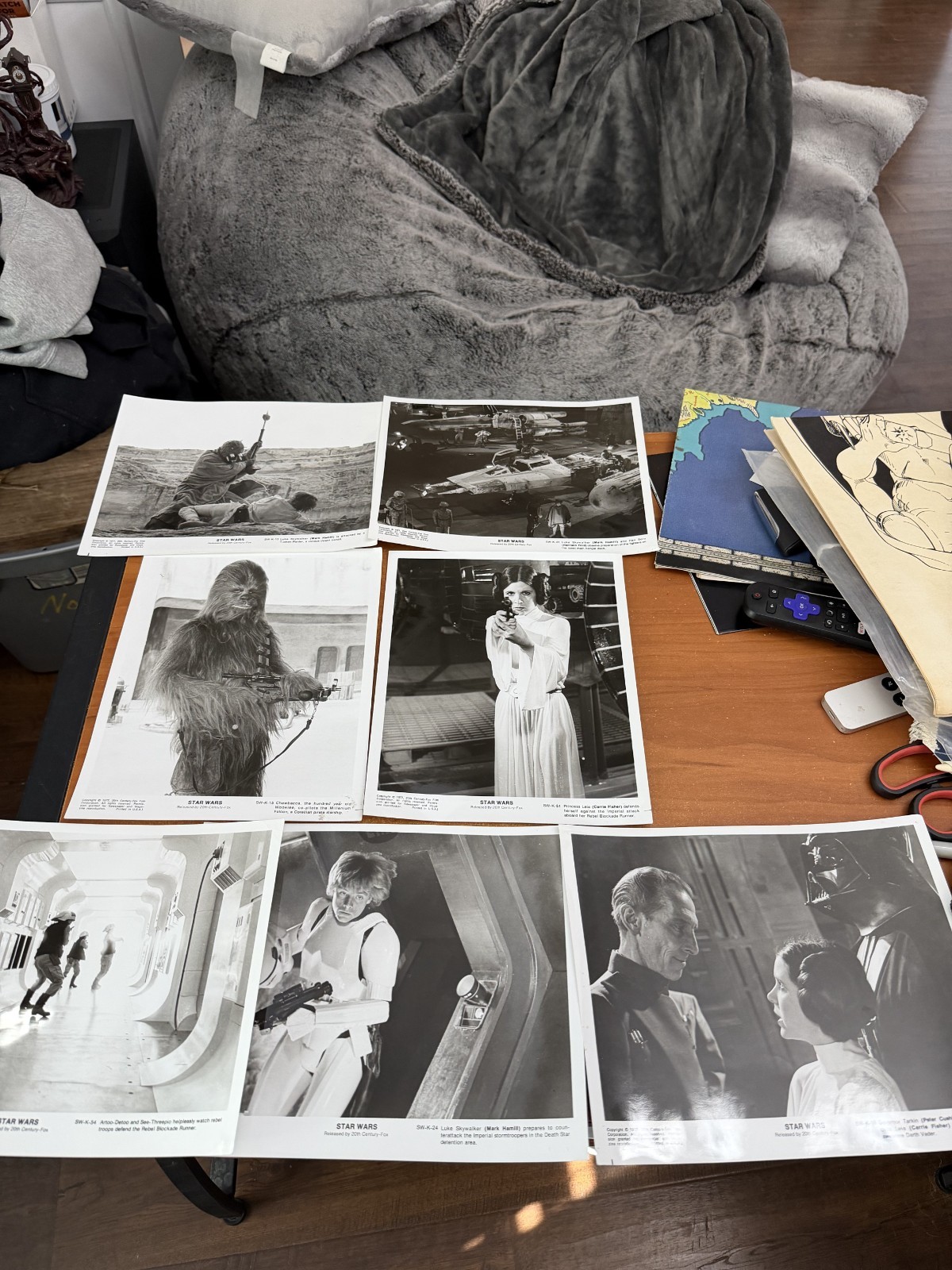 Rare 1977 Star Wars B/W Photo Promo Pictures Lot Century Fox Film