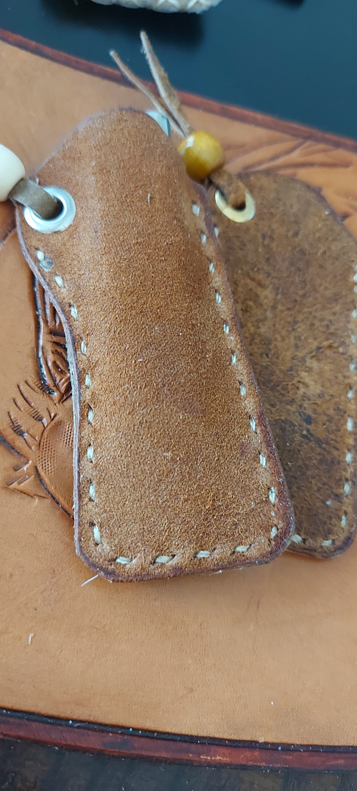 Leather pocket slips for your Bic lighters bundle of 2 handmade in USA
