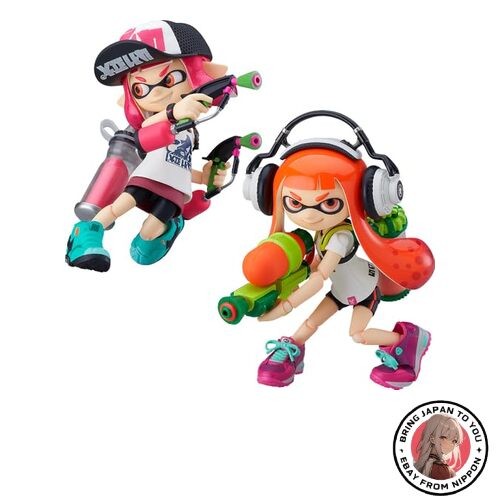 Good Smile figma Splatoon Inkling Girl DX Edition Action Figure Set Good Smile figma Splatoon Inkling Girl DX Edition Action Figure Set