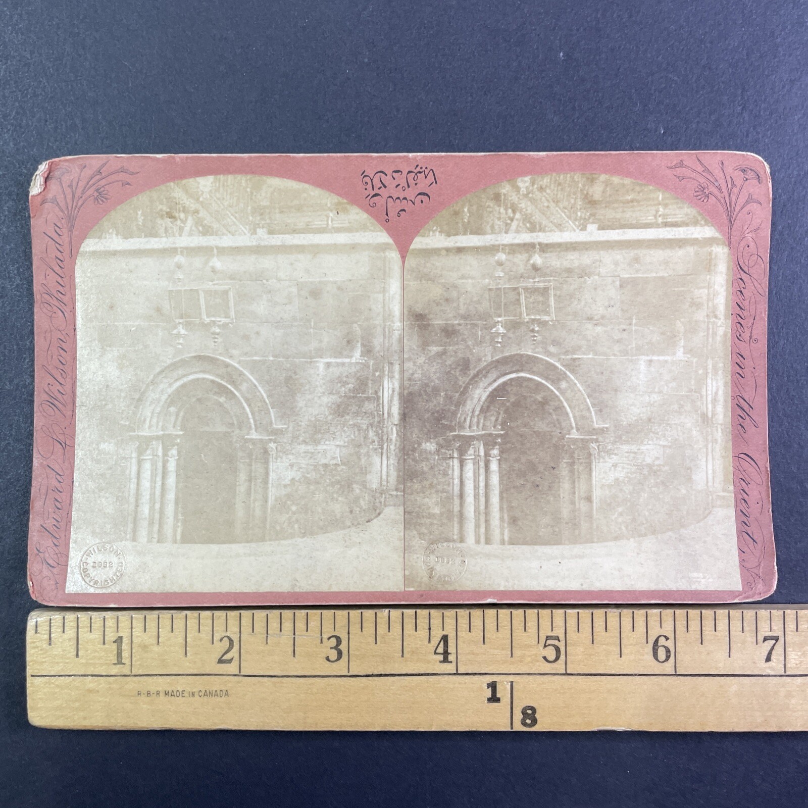 Religious Site Stereoview Edward L. Wilson Philadelphia 1880s Middle East Religious Site Stereoview Edward L. Wilson Philadelphia 1880s Middle East