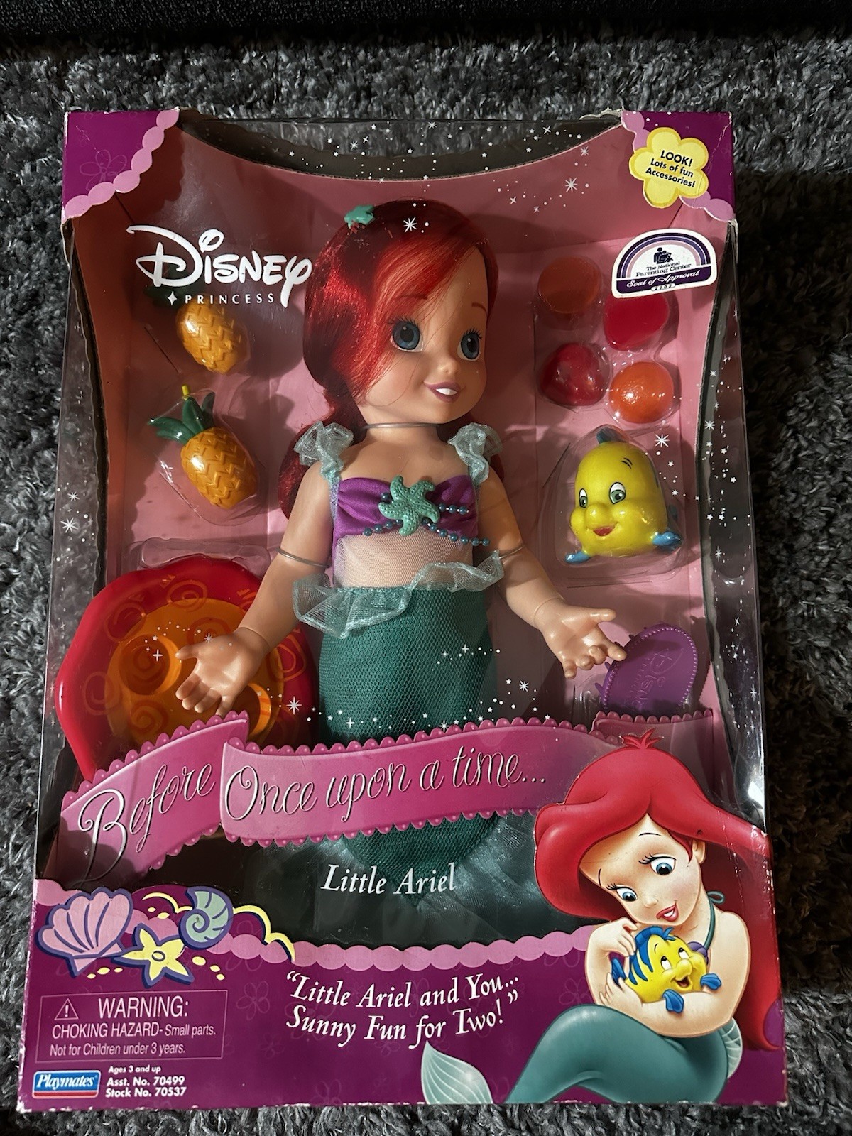 Vintage 2002 Disney Little Ariel & You: Sunny Fun For Two Doll Little Mermaid