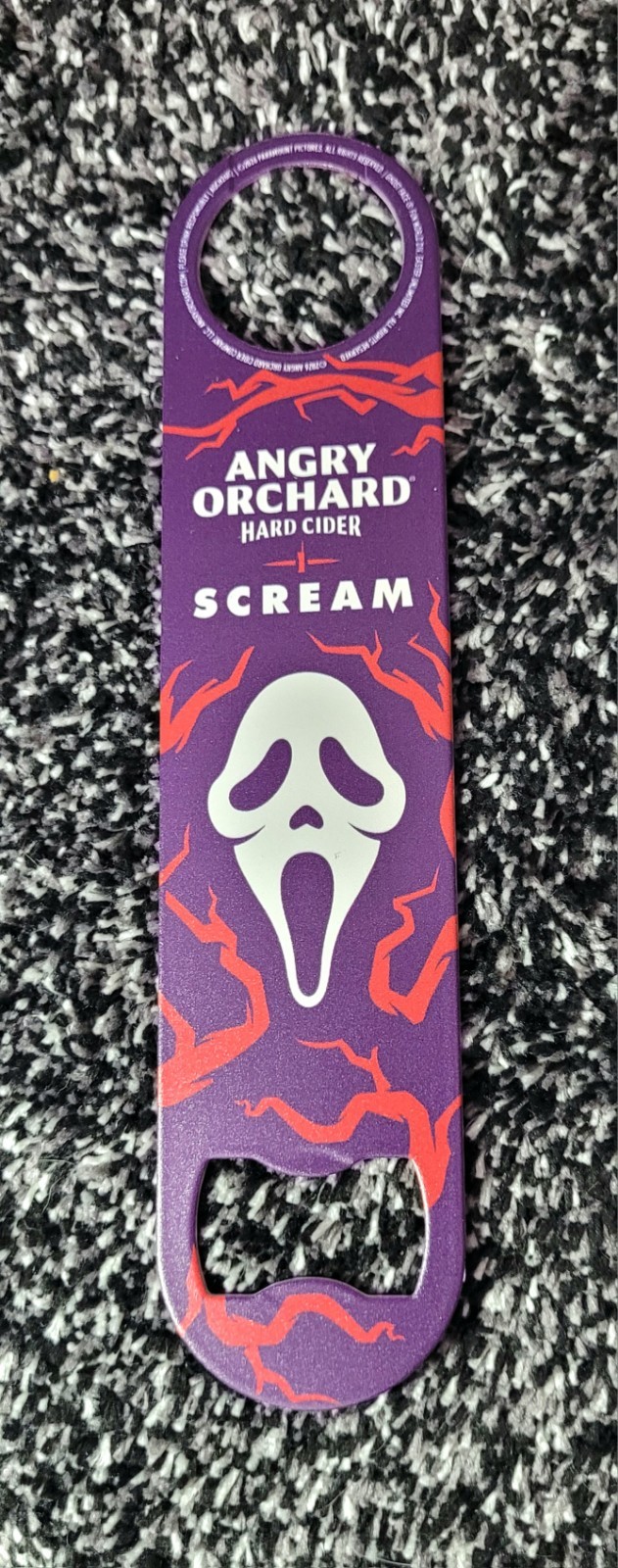 NEW Angry Orchard Hard Cider Scream Movie Bottle / Can Opener, Bar Key 