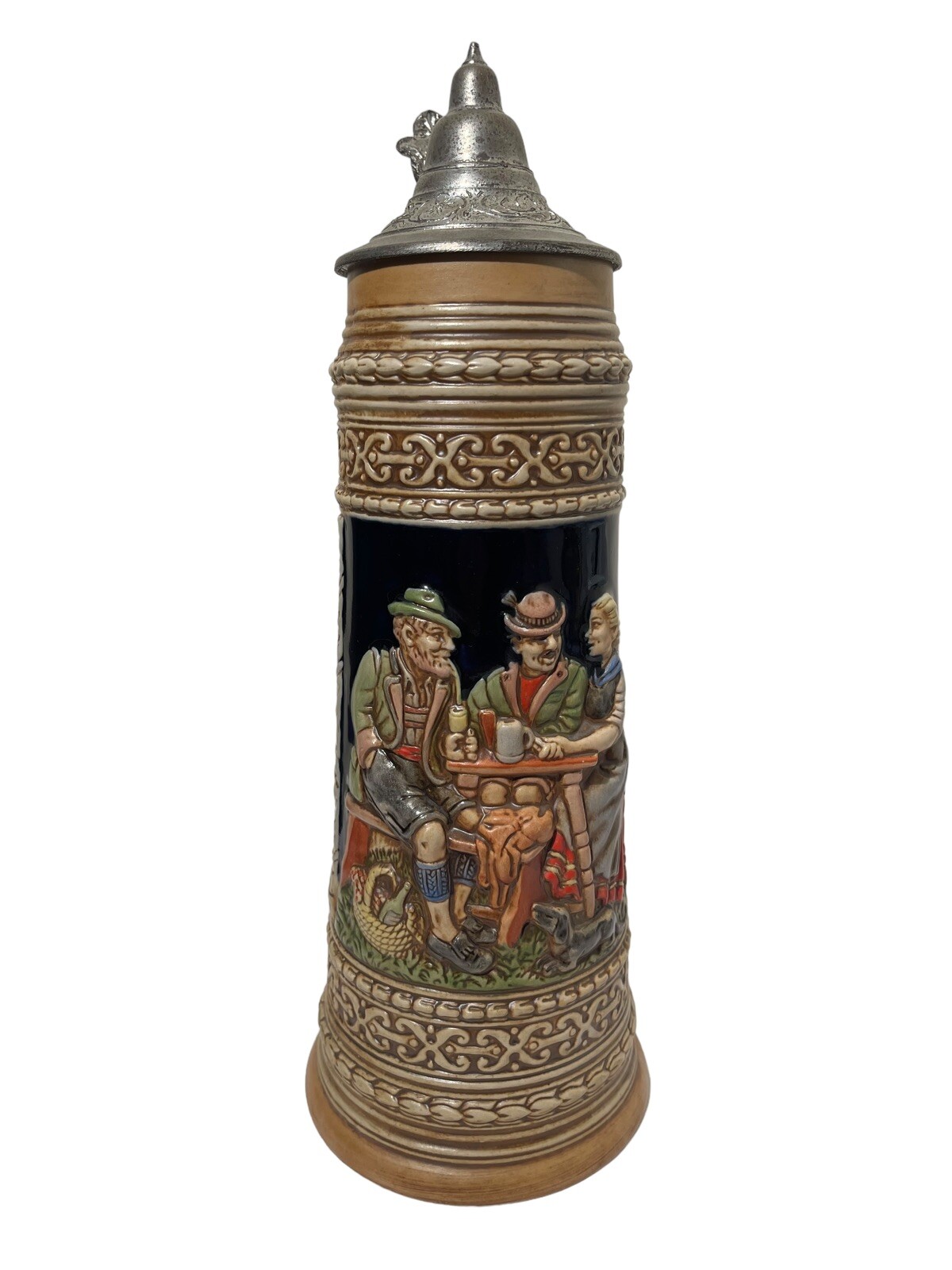 VINTAGE BUDWEISER SENIOR GRANDE LIDDED STEIN MUG CSL4 1976 CERAMARTE RARE 
