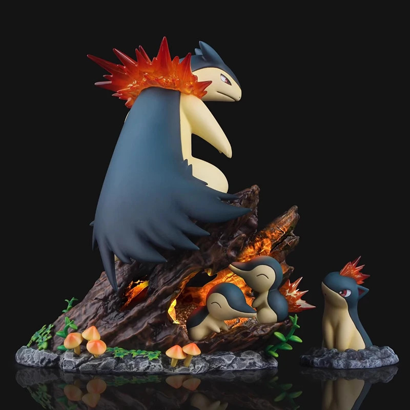 Pokemon Typhlosion Anime Figure PVC Model Collectible Desk Toy Gift for Kids Pokemon Typhlosion Anime Figure PVC Model Collectible Desk Toy Gift for Kids