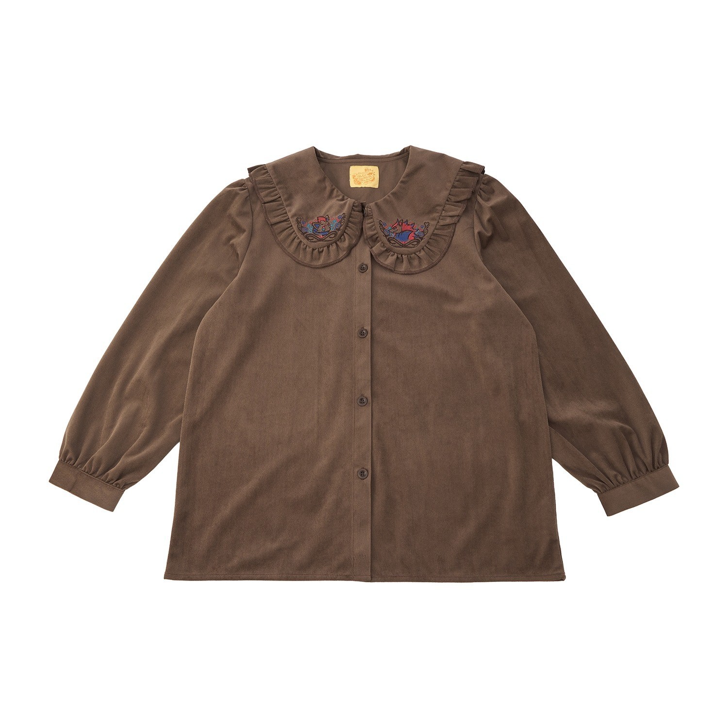 2026 Halloween Pokemon Center Zorua & Zoroark Embroidered Corduroy Blouse 27.5\