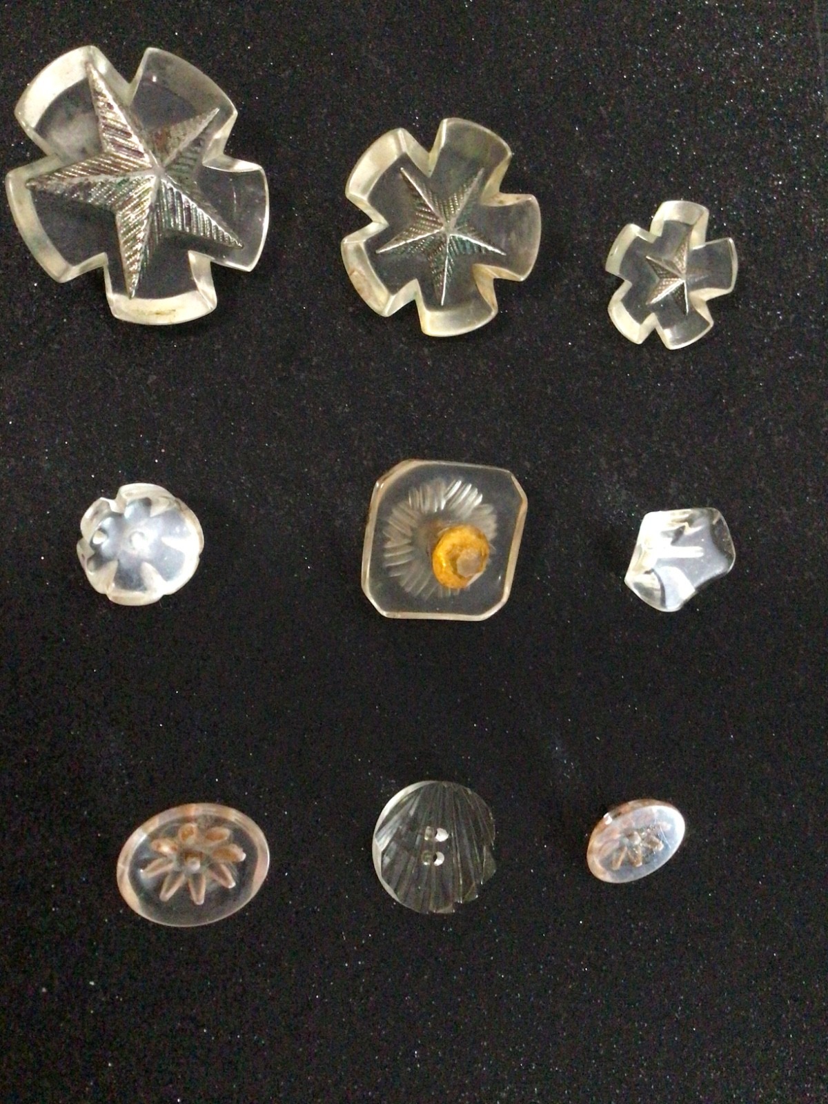 LUCITE Set of 9