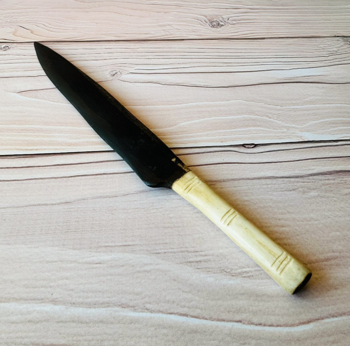 Vintage Letter Opener, African Hardwood, Wooden Paper Knife, Tribal Desk Decor