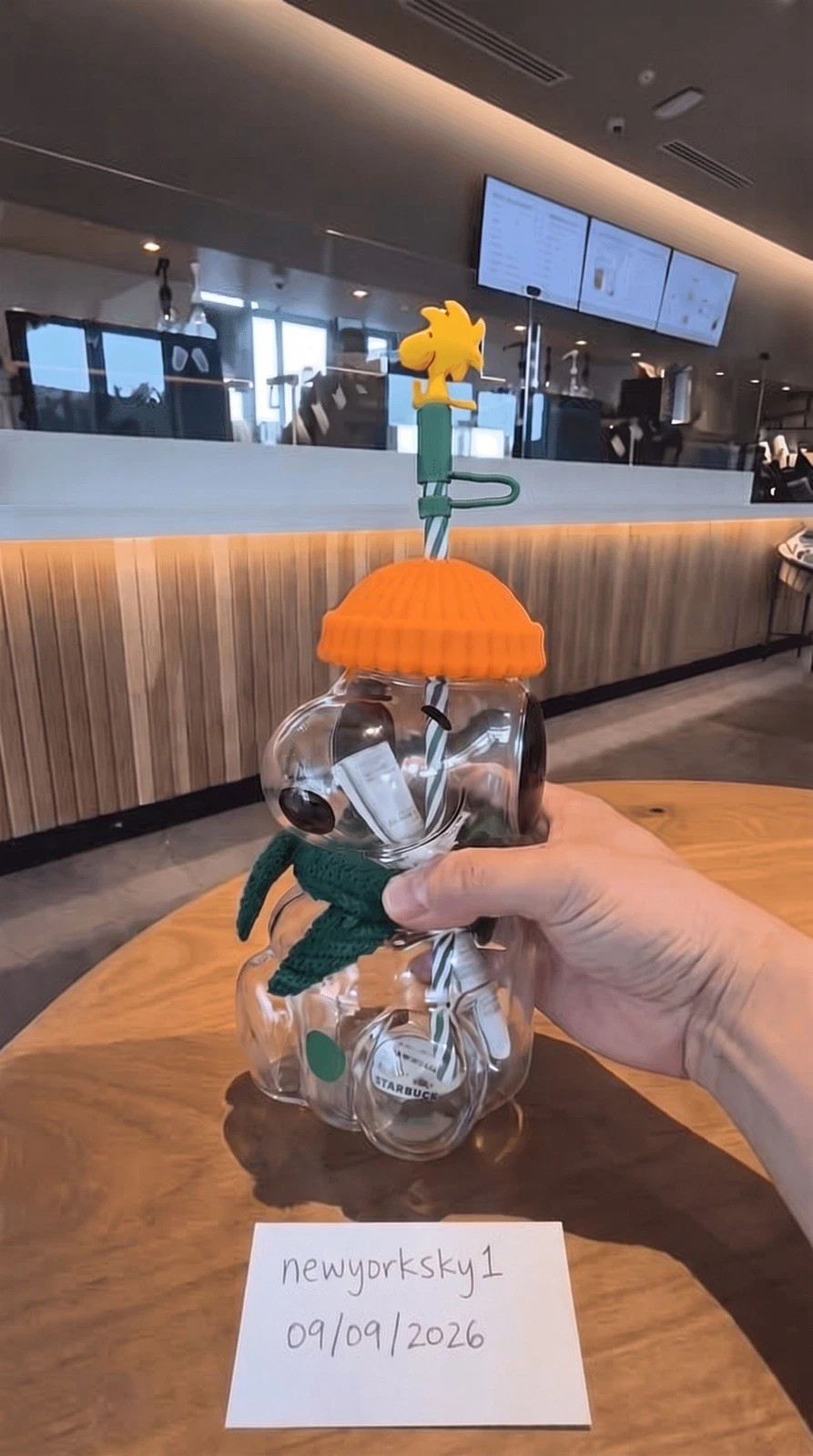 NEW 2026 Special Edition Presale Starbucks x Peanuts Snoopy Glass Cup GIFT