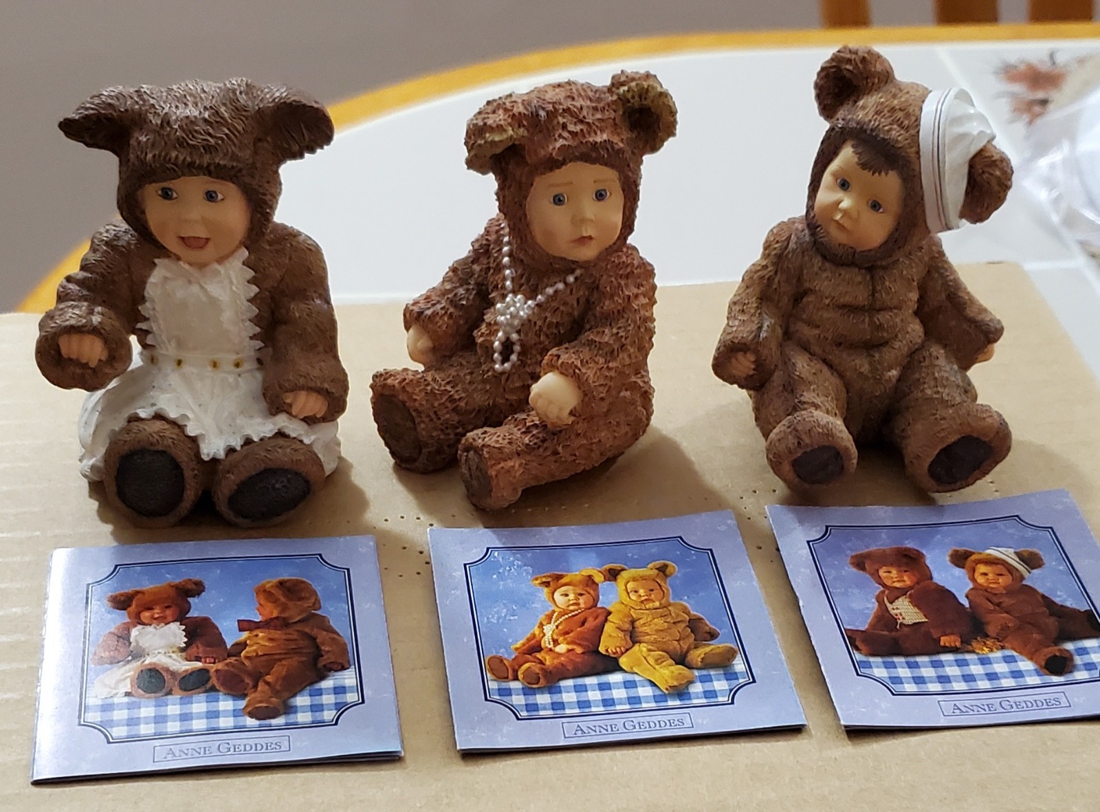 Anne Geddes Bear Figurines Little Things Mean A Lot & Babies Are Important + 1 Anne Geddes Bear Figurines Little Things Mean A Lot & Babies Are Important + 1