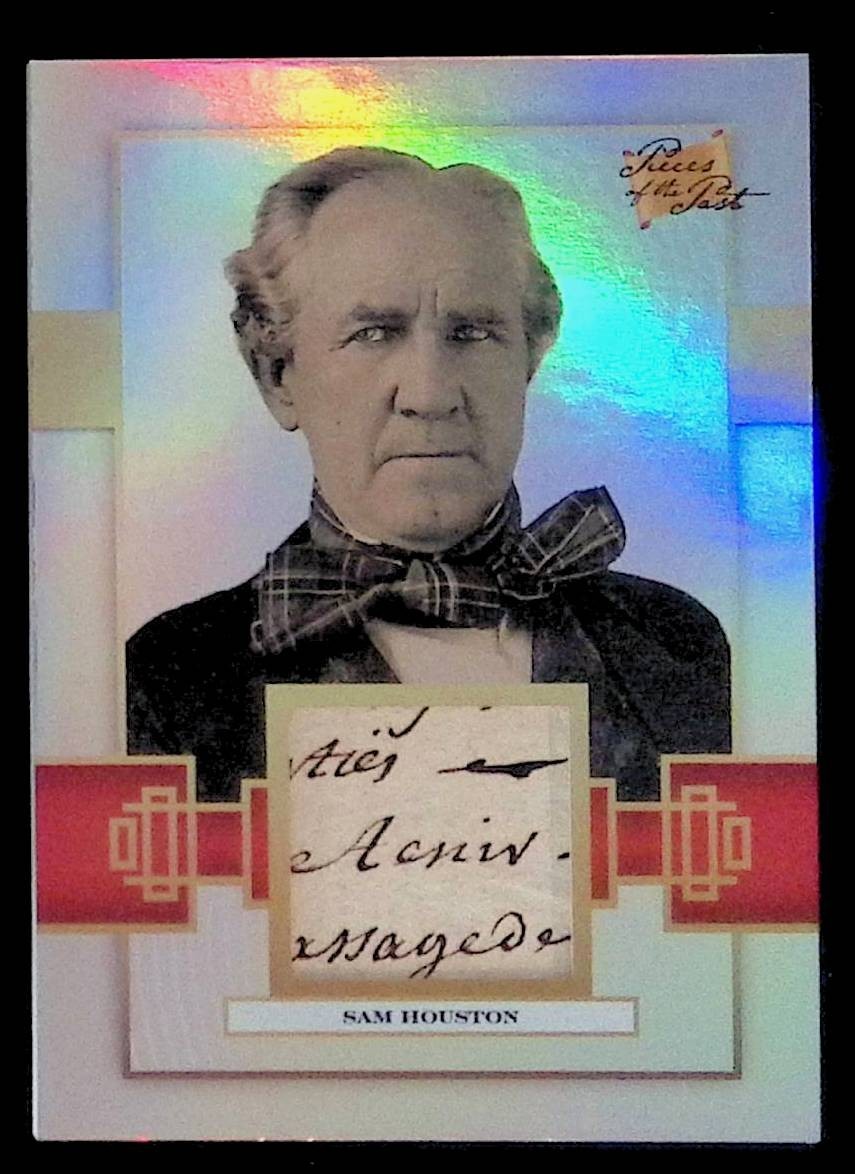 Sam Houston Written Relic #371 * 2026 Pieces of the Past Historical Premium